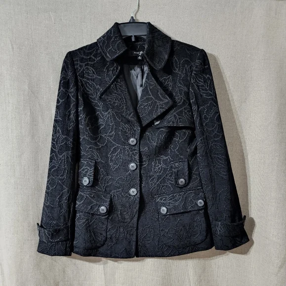 Nine West blazer size 6 color Black Long sleeves - Picture 6 of 15